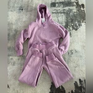 Charlie & Scout Kids Lavender Hoodie and Sweatpants Set